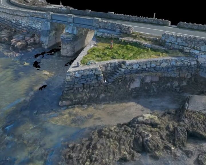 3D model of historic causeway in Galway