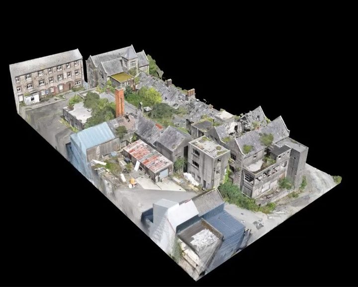 Derelict hospital building 3D model