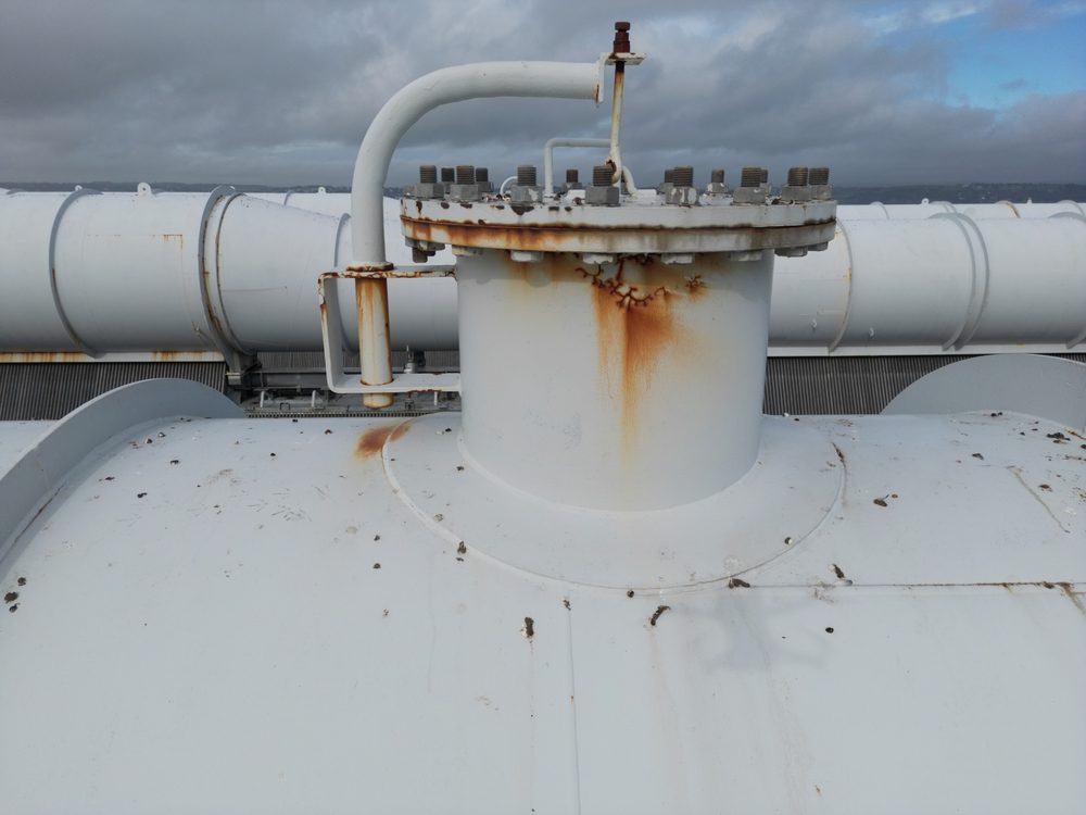 The small access door used to enter the HRSG interior