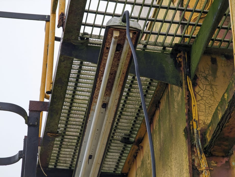 Crane drone inspection photo