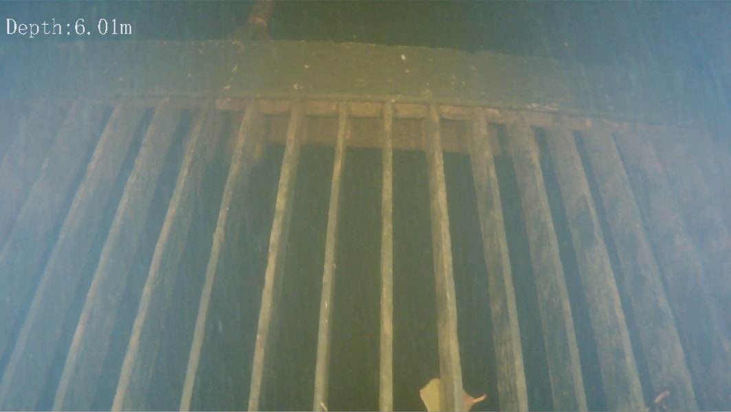 ROV footage of the inlet screens and gate detail at Golden Falls hydroelectric station