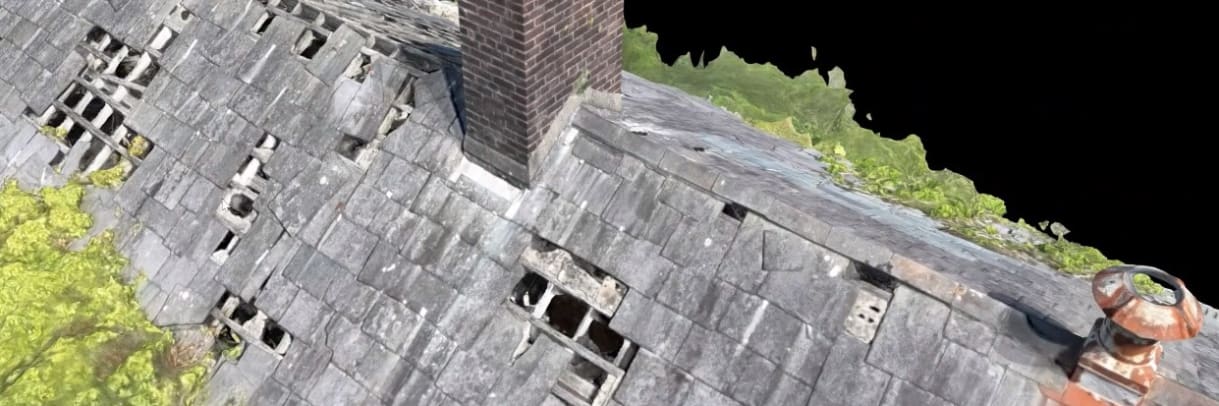 3D photogrammetric model of derelict hospital building in Wexford