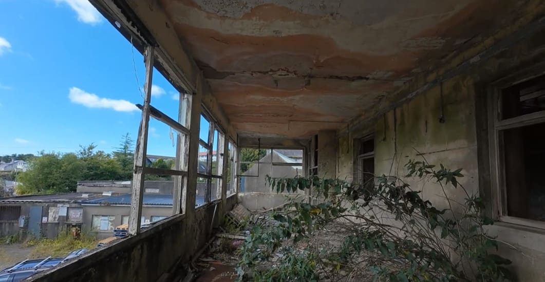 Broken windows providing drone access points