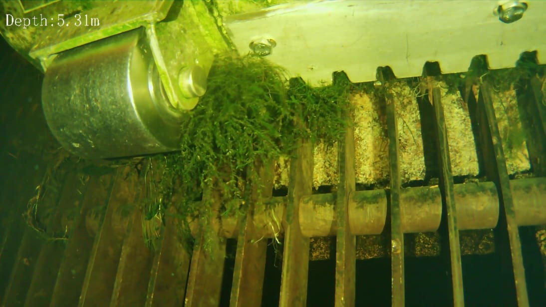 The micro ROV unit used for hydroelectric dam inspections — approximately the size of a cereal box