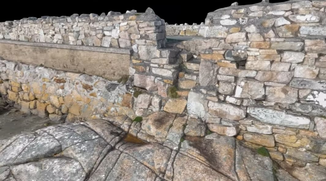 3D model view of causeway structure