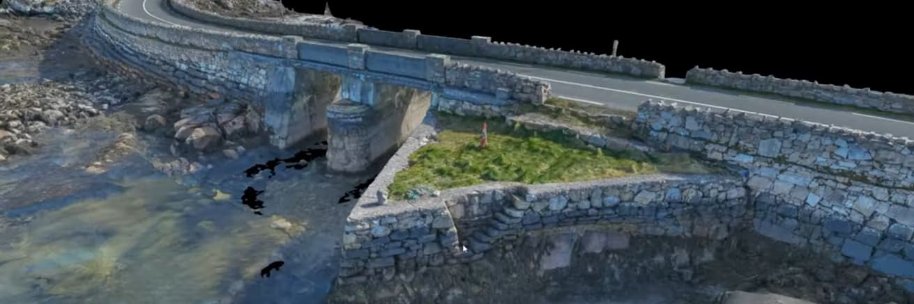 3D model of historic causeway in Galway