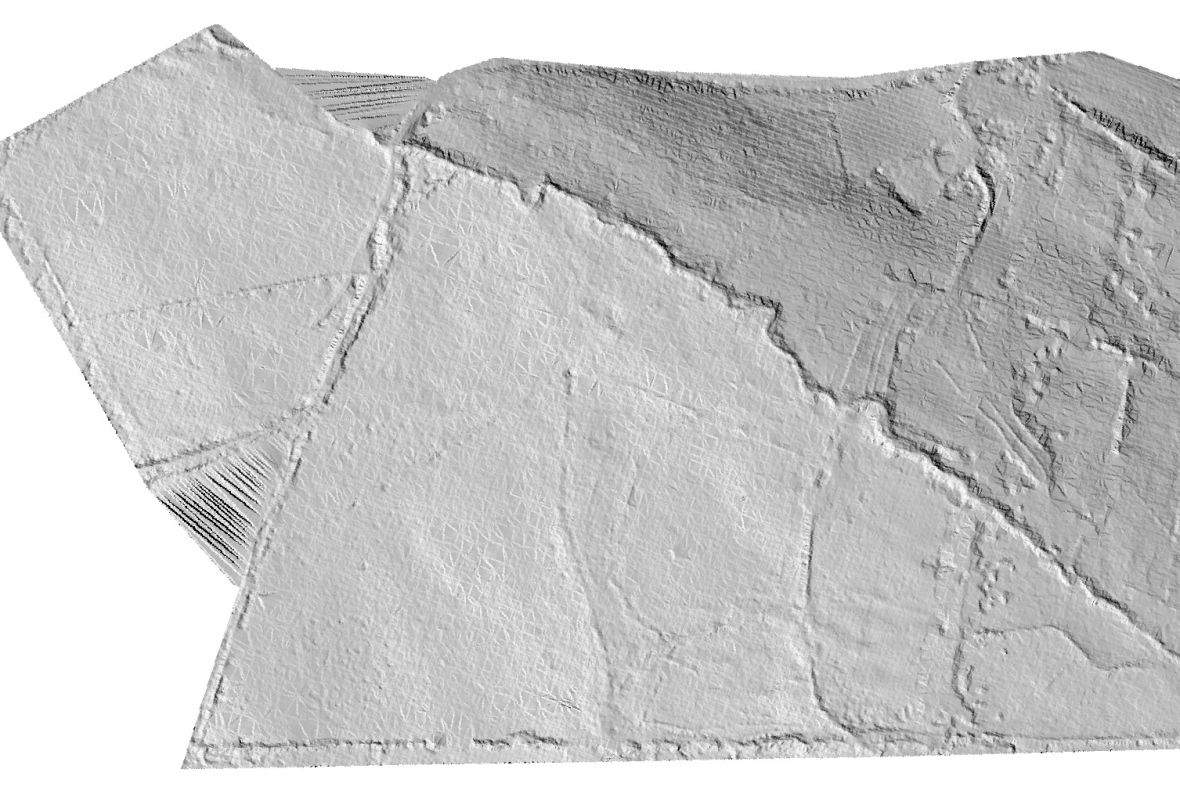 A digital elevation model used in some stockpile measurement