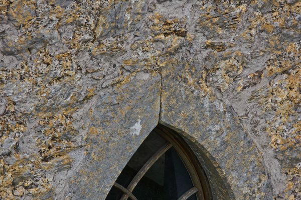 A window detail on an old castle