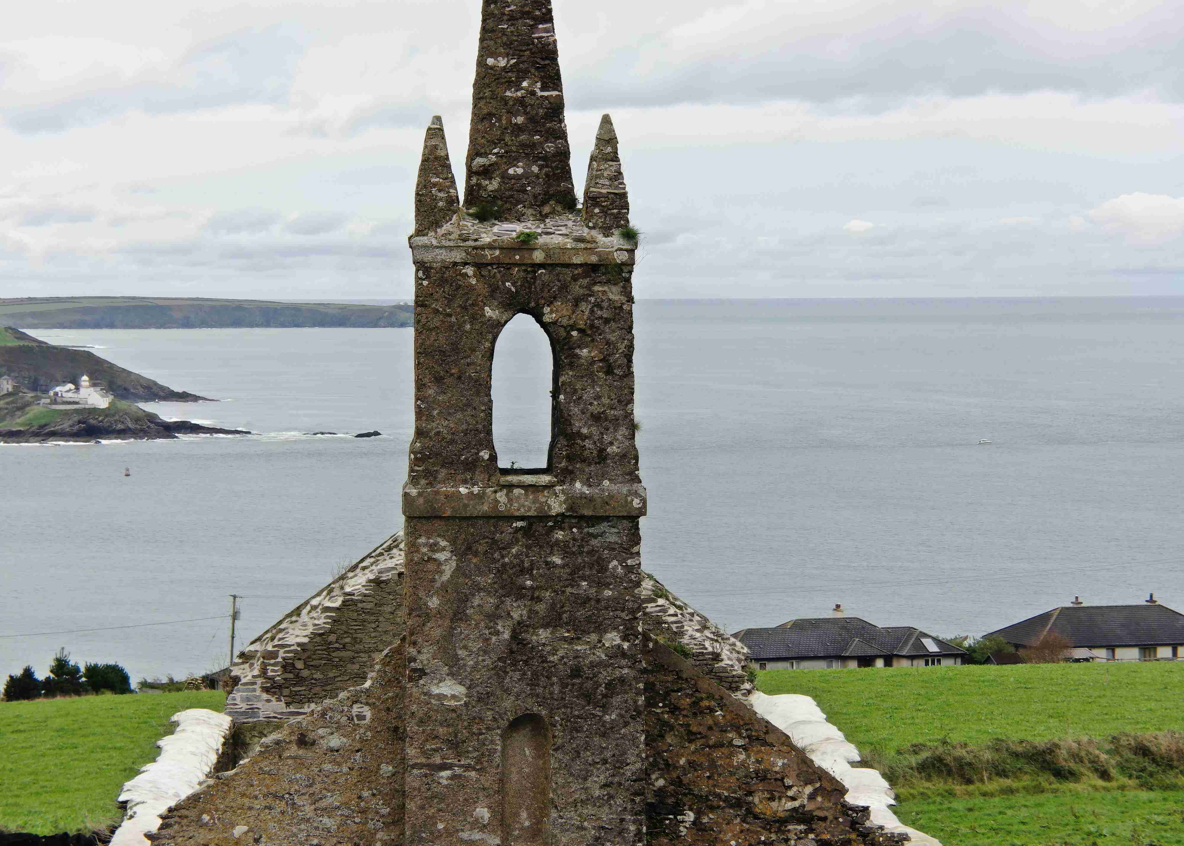 The steeple of an old church