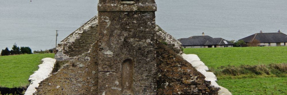 A drone inspection of an old church in Ireland