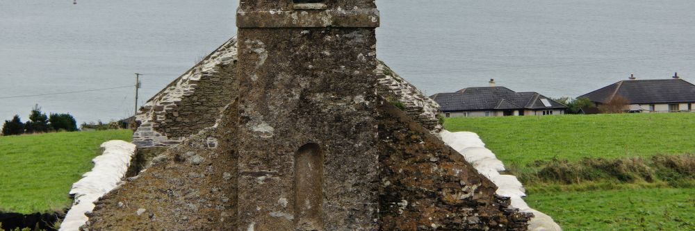 A drone inspection of an old church in Ireland