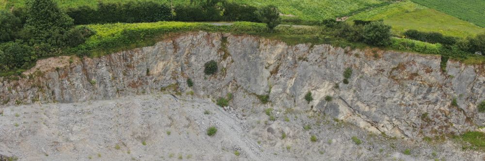 Drone photography of a quarry