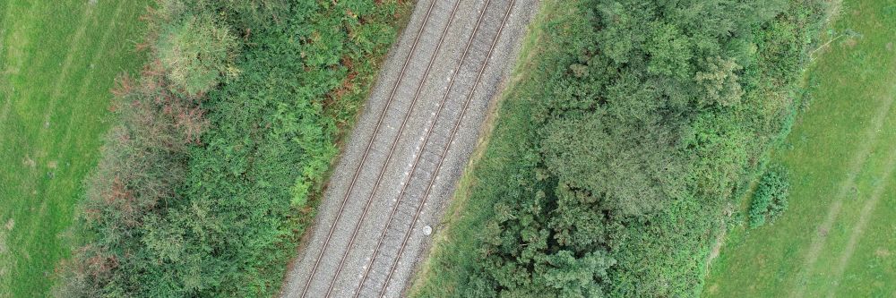 A railway line in Ireland